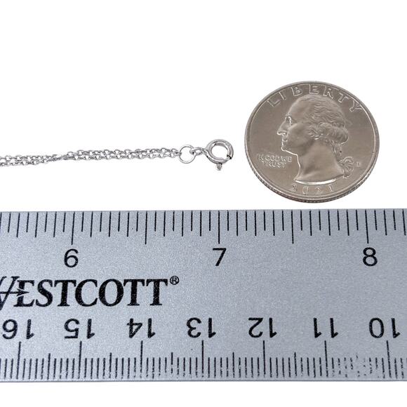 Interlocking Circles Bracelet | Vintage Sterling Silver 925 | 7" - Picture 3 of 5